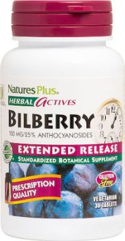 Nature's Plus Bilberry 100mg 30tbs