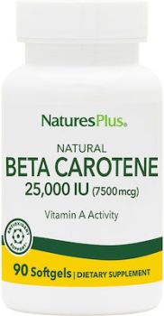 Nature's Plus Natural Beta Carotene 90 sogtfels