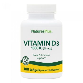 Nature's Plus Natural Vitamin D3 1000 IU 180softgels