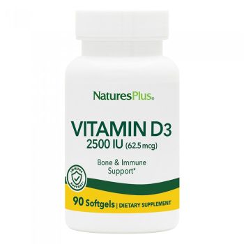 Nature's Plus Natural Vitamin D3 2500 IU 90softgels