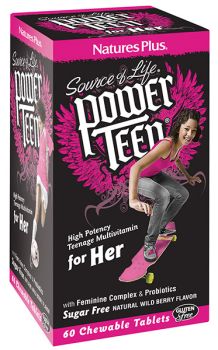 Nature's Plus Power Teen For Her 60 chewable
