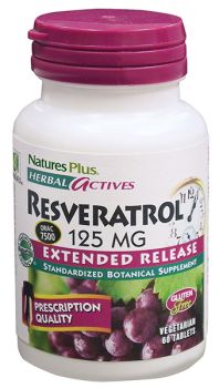 Nature's Plus Resveratrol 125mg Extended Release 60tabs