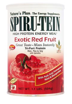 Nature's Plus Spiru-tein Exotic Red Fruit Shake 504gr