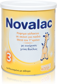 Novalac 3 Γάλα 3ης Βρεφικής Ηλικίας Γεύση Βανίλια 400gr