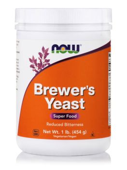 Now Foods Brewer's Yeast Powder (Debittered) 1 lb (454 gr)