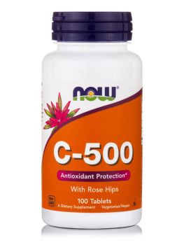 Now Foods C-500 With Rose Hips & Bioflavonoids 100tabs