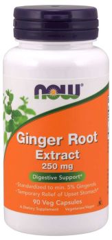 Now Foods Ginger Root Extract 250mg 90v.caps