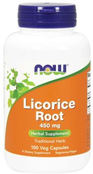 Now Foods Licorice Root 450mg 100caps