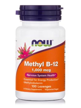 Now Foods Methyl B-12 1000mcg Methylcobalamin 100lozenges