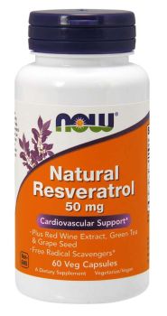 Now Foods Resveratrol Natural 50mg 60veg.caps