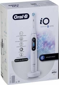 Oral-B iO Series 8 Ηλεκτρική Οδοντόβουρτσα με Χρονομετρητή, Αισθητήρα Πίεσης και Θήκη Ταξιδίου