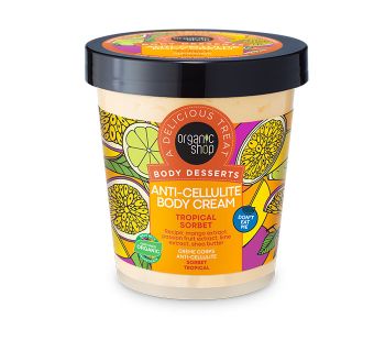 Organic Shop Body Dessers Scrub για Αδυνάτισμα και την Κυτταρίτιδα Σώματος Tropical Sorbet 450ml