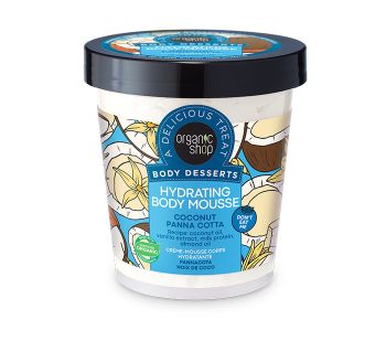 Organic Shop Body Desserts Coconut Panna Cotta Ενυδατική Mousse 450ml