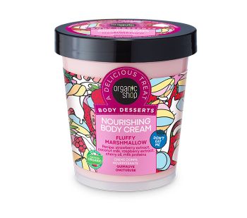 Organic Shop Body Desserts Fluffy Marshmallow Ενυδατική Κρέμα 450ml