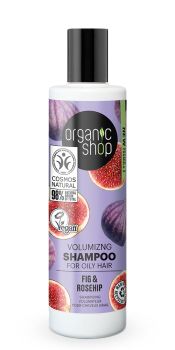 OS Σαμπουάν για Όγκο για Λιπαρά Μαλλιά Σύκο & Τριαντάφυλλο, 280 ml
