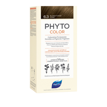 Phyto Phytocolor 6.3 Blond Fonce Dore Μόνιμη Βαφή Μαλλιών Χρώμα Ξανθό Σκούρο Χρυσό 1kit 