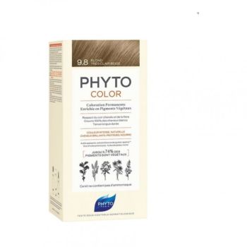 Phyto Phytocolor 9.8 Tres Clair Beige Μόνιμη Βαφή Μαλλιών Χρώμα Ξανθό Πολύ Ανοιχτό Μπεζ 50ml 1kit