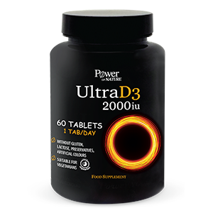 Power Health Sport Series Ultra D3 2000iu 60 tabs + Δώρο Ultravit-C 500mg 20 tabs