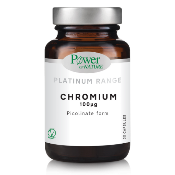 Power Of Nature Platinum Range Chromium 100mg 30caps & Δώρο Vitamin C 1000mg 20tabs