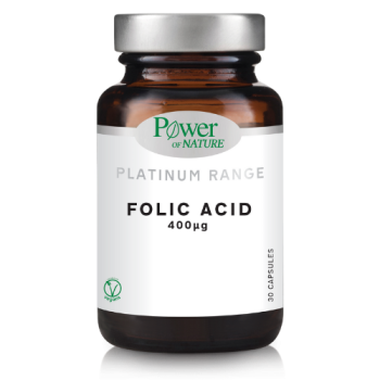 Power Of Nature Platinum Range Folic Acid 30caps & Δώρο Vitamin C 1000mg 20tabs