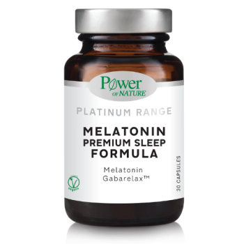 Power Of Nature Platinum Range Melatonin Premium Sleep Formula 30 κάψουλες Συμπλήρωμα για τον Ύπνο & B-Vit 12 1000μg 20 ταμπλέτες