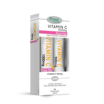 Power of Nature Promo Vitamin C 1000mg Rose Hip 20eff.tabs + Δώρο Vitamin C 500mg 20eff.tabs