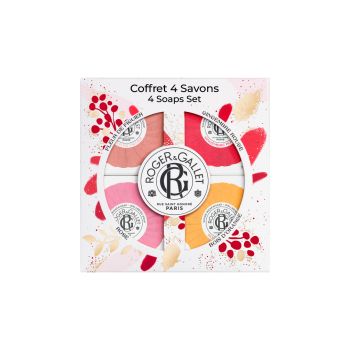 Roger & Gallet Promo Fleur de Figuier Soap Bar 50g & Rose Soap Bar 50g & Gingembre Rouge Soap Bar 50g & Bois D' Orange Soap Bar 50g