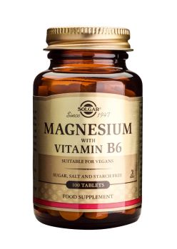 Solgar Magnesium + B6 tabs 100s