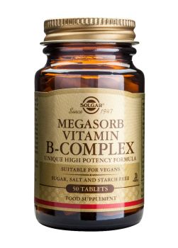 Solgar Megasorb Vitamin B-Complex tabs 50s