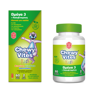 Vican Chewy Vites Kids Ωμεγα3 & Πολυβιταμίνες 60 ζελεδάκια