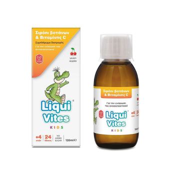 Vican Liqui Vites Kids Παιδικό Σιρόπι Βοτάνων & Βιταμίνης C με Γεύση Κεράσι 120 ml