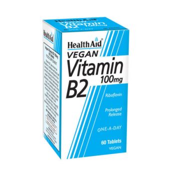 Health Aid Vitamin B2 100mg 60 tabs