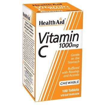 Health Aid  Vitamin C 1000mg chewable 100tabs