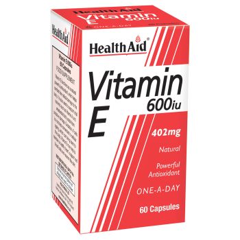 Health Aid Vitamin E 600iu Natural 60caps